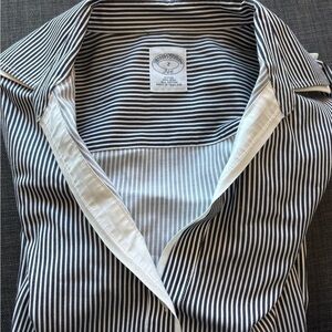Brooks Brothers Black and White Striped Shirt